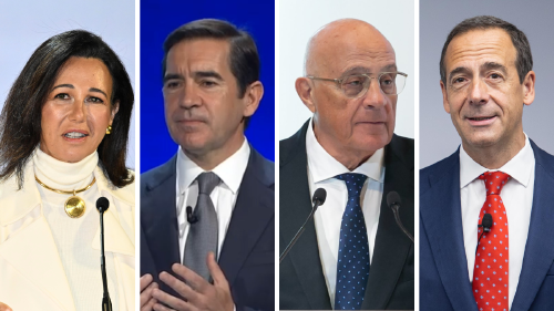 Ana Botín, Carlos Torres Vila, Josep Oliu y Gonzalo Gortázar Ana Botín, Carlos Torres Vila, Josep Oliu y Gonzalo Gortázar