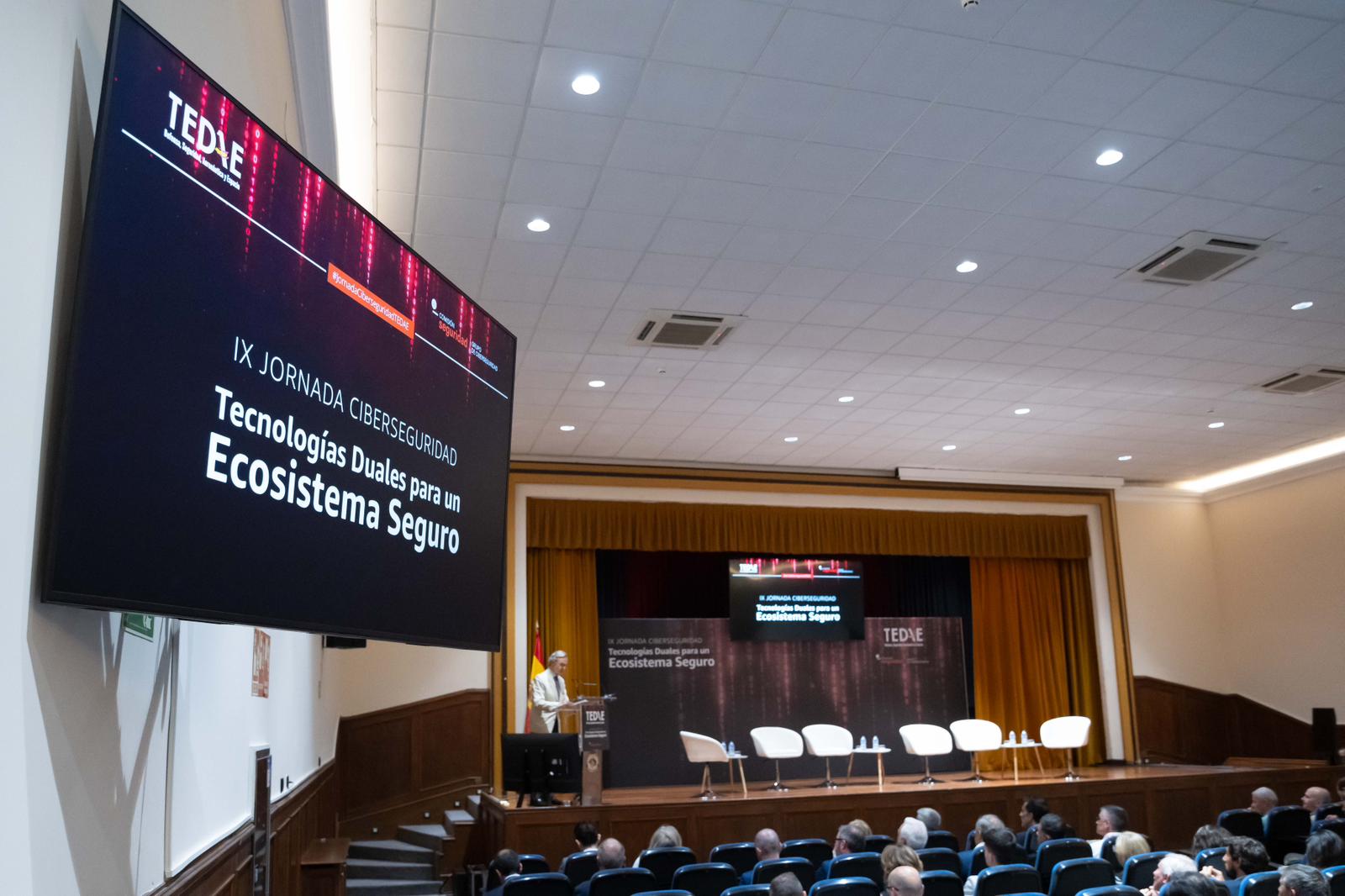 Ricardo Mart&iacute; Flux&aacute; durante la IX Jornada Ciberseguridad Tedae