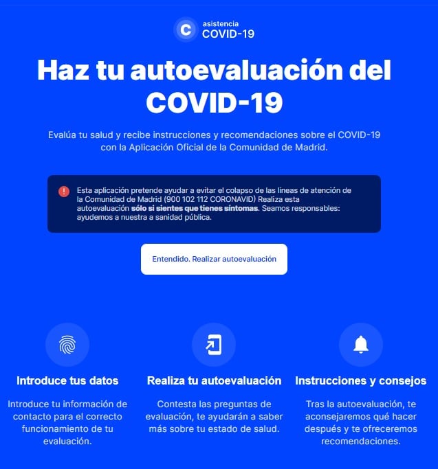 App Madrid Coronavirus