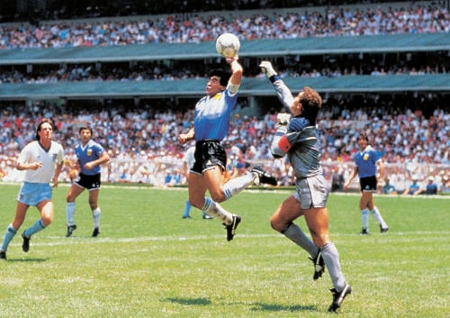 Maradona en el Mundial de 1986