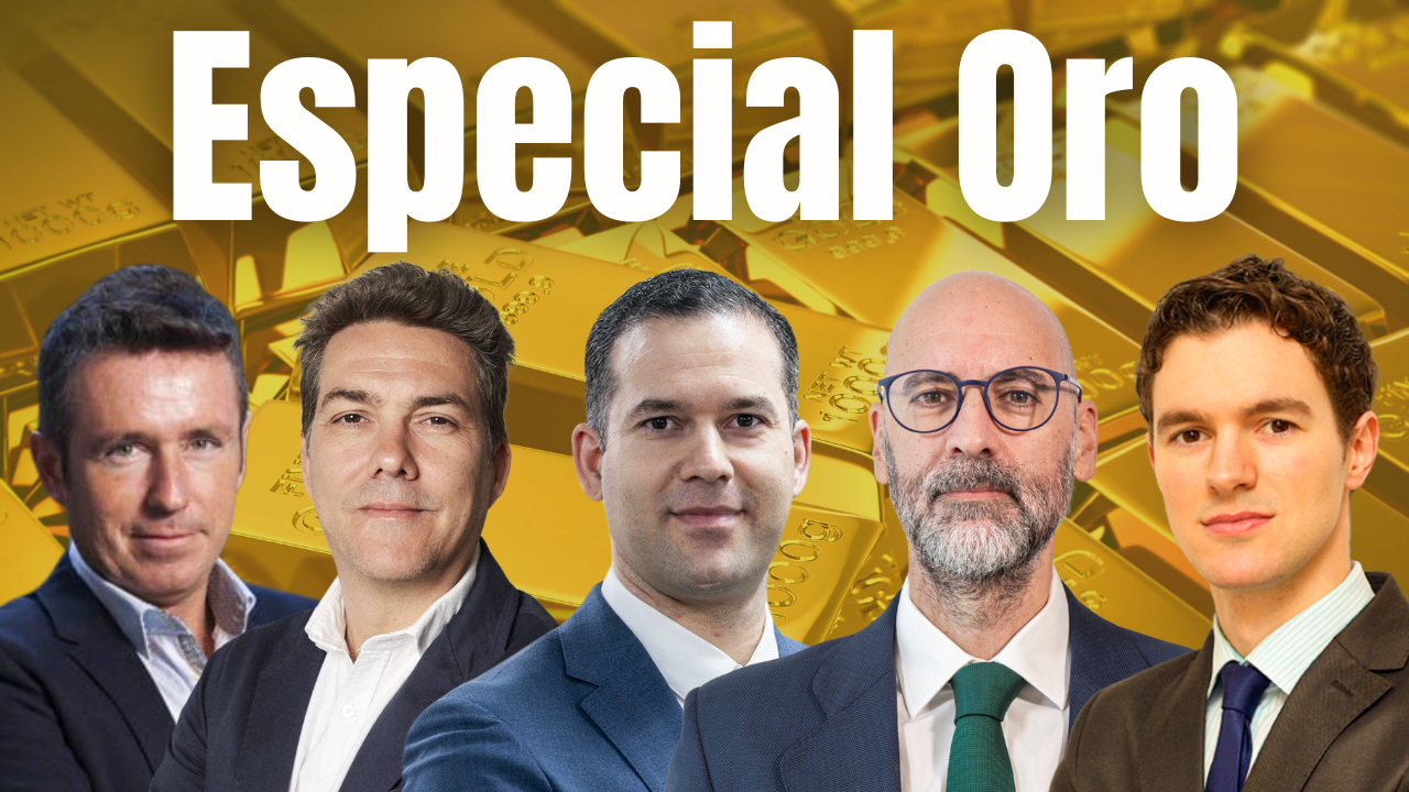 Alberto Iturralde, Gustavo Martínez, Joaquín Robles, Alberto Roldán y Ángel Martín, en el Especial Oro de Capital Radio.