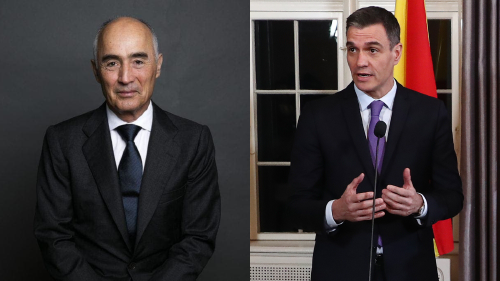 Rafael del Pino (Ferrovial) y Pedro Sánchez (presidente del Gobierno) Rafael del Pino (Ferrovial) y Pedro Sánchez (presidente del Gobierno)