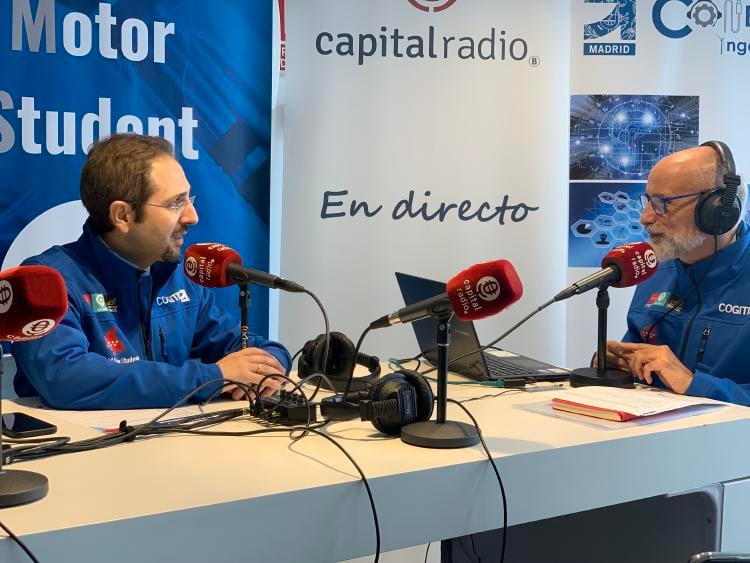 Manuel Llamas, viceconsejero Economía, de la Comunidad de Madrid, con Chimo Ortega