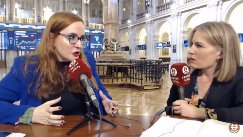 Judith Arnal (Real Instituto Elcano) durante la entrevista Judith Arnal (Real Instituto Elcano) durante la entrevista