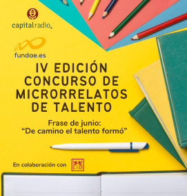 Banner Microrrelatos Fundae y Capital Radio Junio 2025