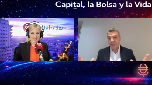 Laura Blanco, directora de Contenidos de Capital Radio; y Miguel Ángel Vázquez Taín, presidente Consejo General de Economistas de España. Laura Blanco, directora de Contenidos de Capital Radio; y Miguel Ángel Vázquez Taín, presidente Consejo General de Economistas de España.