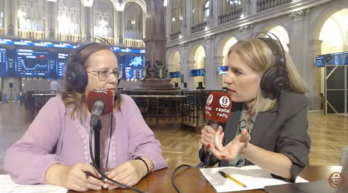 Mar Barrero (Arquia Banca) durante el consultorio de fondos de inversión Mar Barrero (Arquia Banca) durante el consultorio de fondos de inversión