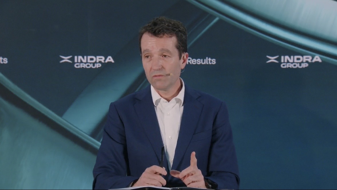 &Aacute;ngel Escribano, presidente de Indra Group