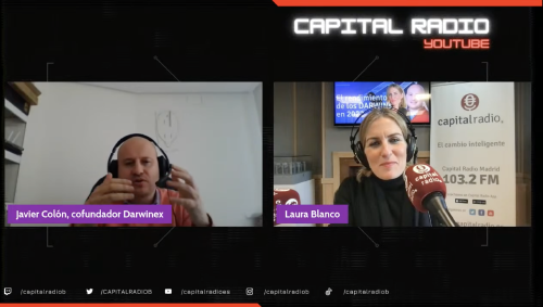 Javier Colón (Darwinex) durante Hora Trading con Laura Blanco Javier Colón (Darwinex) durante Hora Trading con Laura Blanco