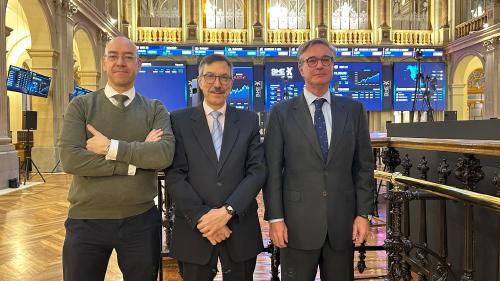 David Cano, director general de AFI Inversiones Globales; y Joaquín García Huerga, director de Estrategia Global en BBVA AM. David Cano, director general de AFI Inversiones Globales; y Joaquín García Huerga, director de Estrategia Global en BBVA AM.