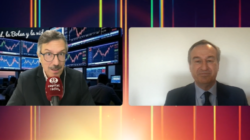 Luis Vicente Muñoz, CEO de Capital Radio; y César González Bueno, consejero delegado de Banco Sabadell. Luis Vicente Muñoz, CEO de Capital Radio; y César González Bueno, consejero delegado de Banco Sabadell.