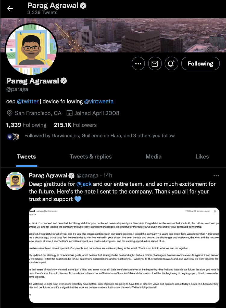 Parag Agrawall Parag Agrawall