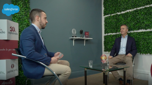 Pedro Díaz y Enrique Polo de Lara, VP & Country Leader Salesforce España. Pedro Díaz y Enrique Polo de Lara, VP & Country Leader Salesforce España.