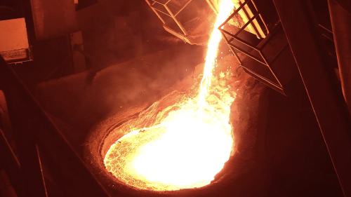 Fundición en una planta de Acerinox Fundición en una planta de Acerinox