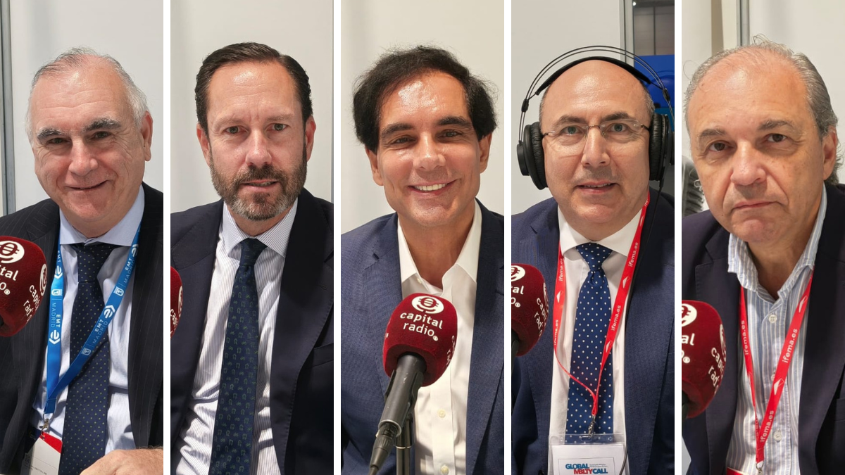 De izquierda a derecha: Alfonso S&aacute;nchez, director gerente de EMT;&nbsp;Valent&iacute;n Alonso, director general en Avanza;&nbsp;Filipe Henriques, CEO de GASIB;&nbsp;Francisco Baeza, director de Desarrollo de Negocio de Sistem; e Ignacio P&eacute;rez Carasa, director de Relaciones Institucionales de ALSA.