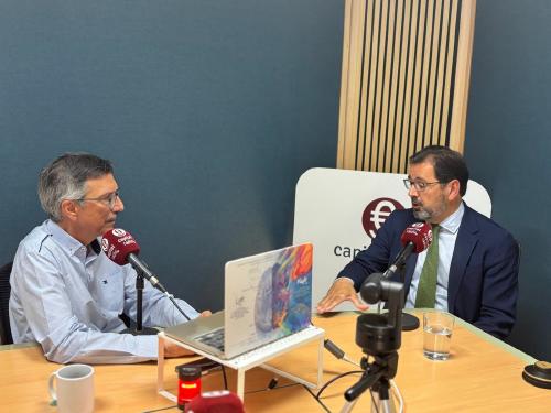 Luis Vicente Muñoz, CEO de Capital Radio; y Javier Gándara, presidente de ALA (Asociación de Líneas Aéreas). Luis Vicente Muñoz, CEO de Capital Radio; y Javier Gándara, presidente de ALA (Asociación de Líneas Aéreas).