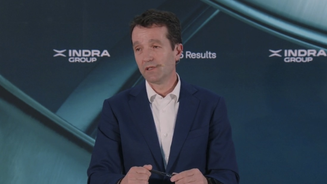 &Aacute;ngel Escribano, presidente de Indra Group