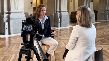 Sara Carbonell, Directora General de Banco Big, durante la entrevista Sara Carbonell, Directora General de Banco Big, durante la entrevista