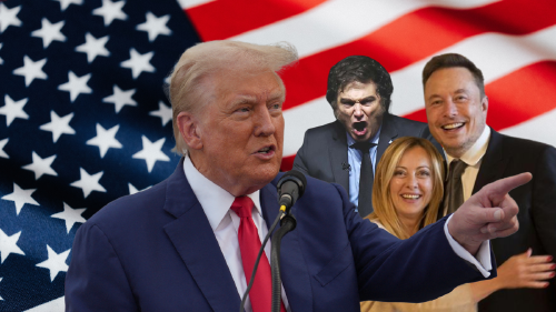 Donald Trump, Javier Milei, Giorgia Meloni y Elon Musk. Donald Trump, Javier Milei, Giorgia Meloni y Elon Musk.