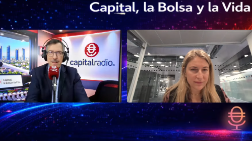 Luis Vicente Muñoz, CEO de Capital Radio; y Mónica Malo, subdirectora general de CECA y miembro del Comité Ejecutivo de FINRESP. Luis Vicente Muñoz, CEO de Capital Radio; y Mónica Malo, subdirectora general de CECA y miembro del Comité Ejecutivo de FINRESP.