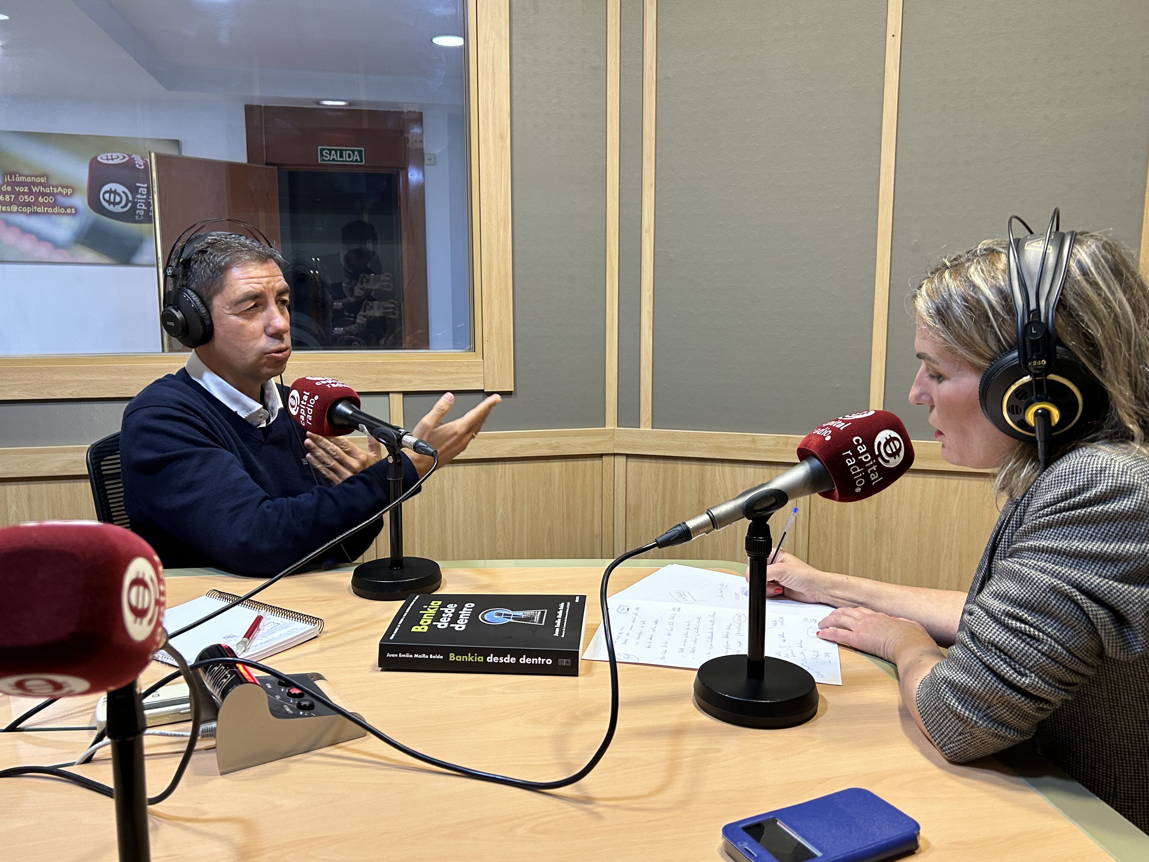 Juan Emilio Maíllo, autor de Bankia desde dentro, durante la entrevista Juan Emilio Maíllo, autor de Bankia desde dentro, durante la entrevista