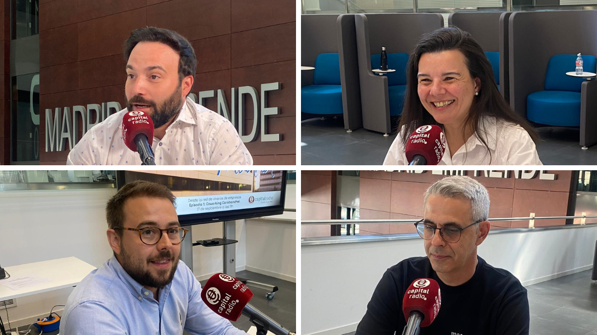 Ángel Niño, concejal delegado de Innovación y Emprendimiento en el Ayuntamiento de Madrid; Analía Pesquera, cofundadora de Farm Robotique Lab; Borja Hoyos, CEO y cofundador de Skin AI; y Carlos Neila, consultor cofundador de Mas Mayor Tech.