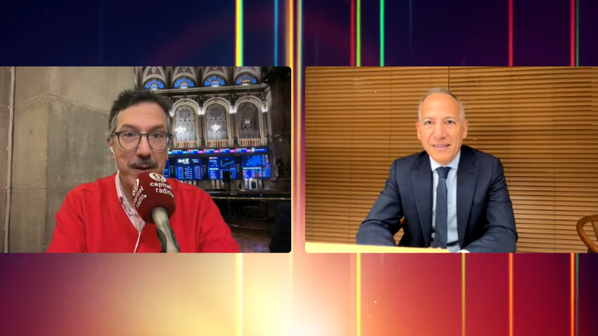 Luis Vicente Muñoz, CEO de Capital Radio; y Sergio Palavecino, CFO de Banco Sabadell.