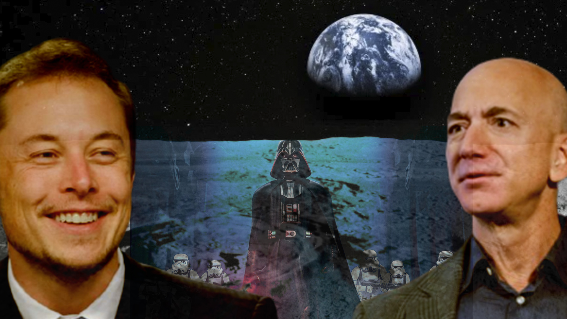 montaje bezos musk luna montaje bezos musk luna