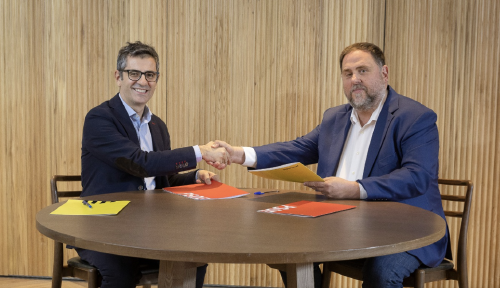 Félix Bolaños y Oriol Junqueras Félix Bolaños y Oriol Junqueras