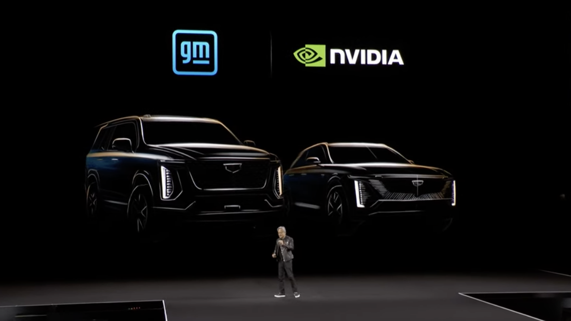 Jensen Huang, CEO de Nvidia, en la Conferencia de Desarrolladores de la empresa en 2025