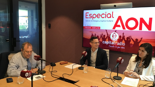 Ana Piernas, directora de Gestión Clientes   Bancaseguros Affinity en AON; y  Alejandro Sainz, director comercial en Zalba Caldú By Aon. Ana Piernas, directora de Gestión Clientes   Bancaseguros Affinity en AON; y  Alejandro Sainz, director comercial en Zalba Caldú By Aon.