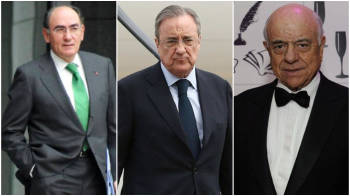 Sánchez Galán, Florentino Pérez y Francisco González Sánchez Galán, Florentino Pérez y Francisco González