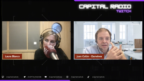 Juan Colón y Laura Blanco durante Hora Trading Juan Colón y Laura Blanco durante Hora Trading