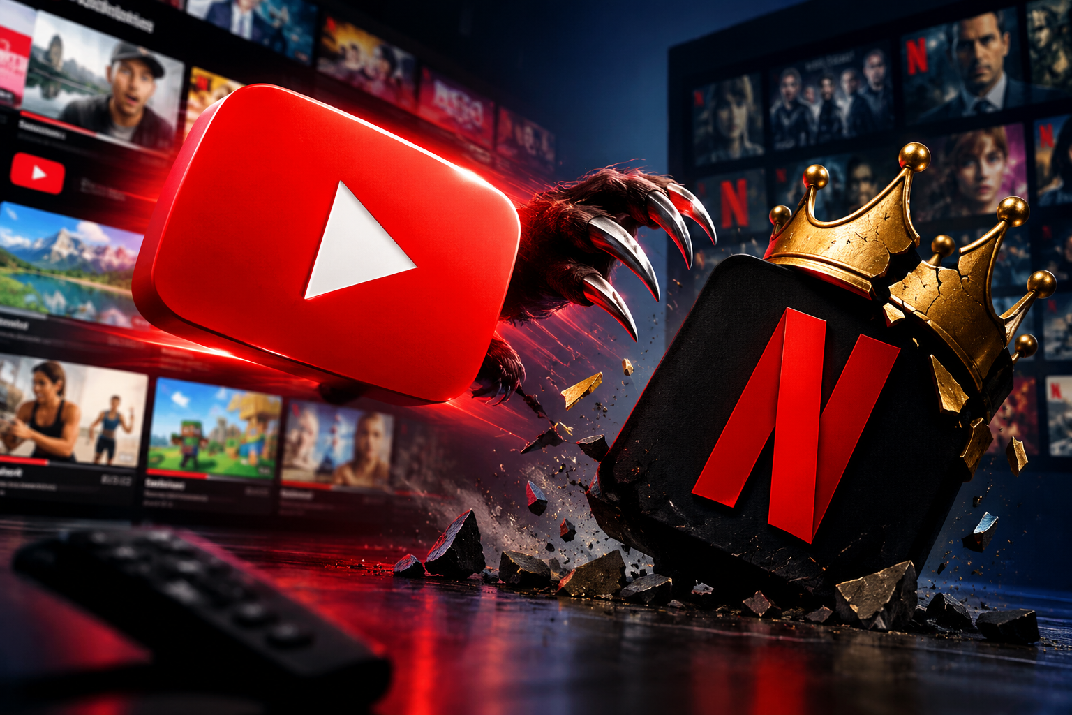 El zarpazo de YouTube a Netflix que amenaza su reinado