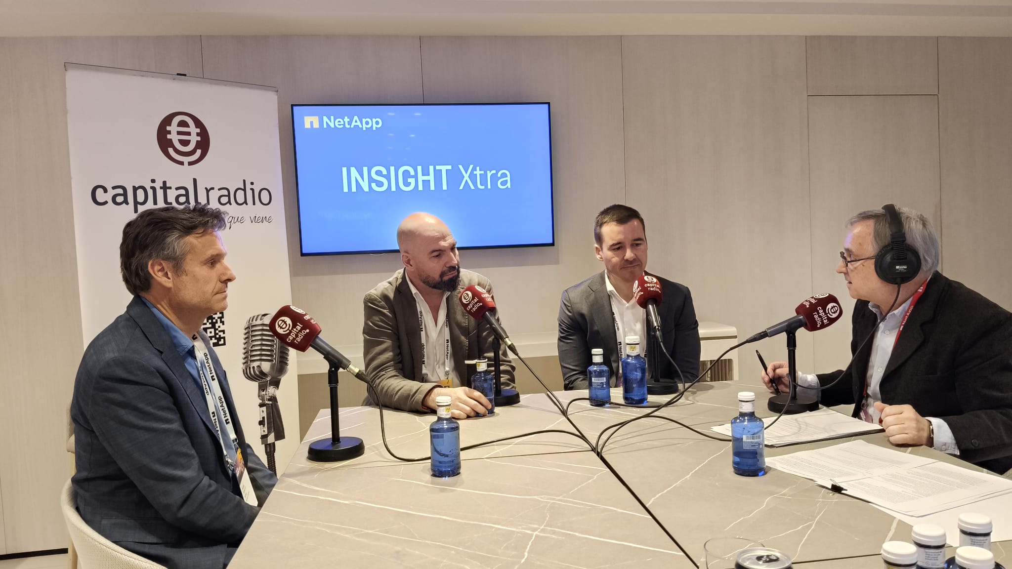 Panel de expertos con Manel Picall&oacute;, ingeniero de Soluciones en NetApp; Jaime Bala&ntilde;&aacute;, director de Soluciones en Mercados Estrat&eacute;gicos de NetApp; y Alejandro Rebolledo, ingeniero de Soluciones en NetApp.