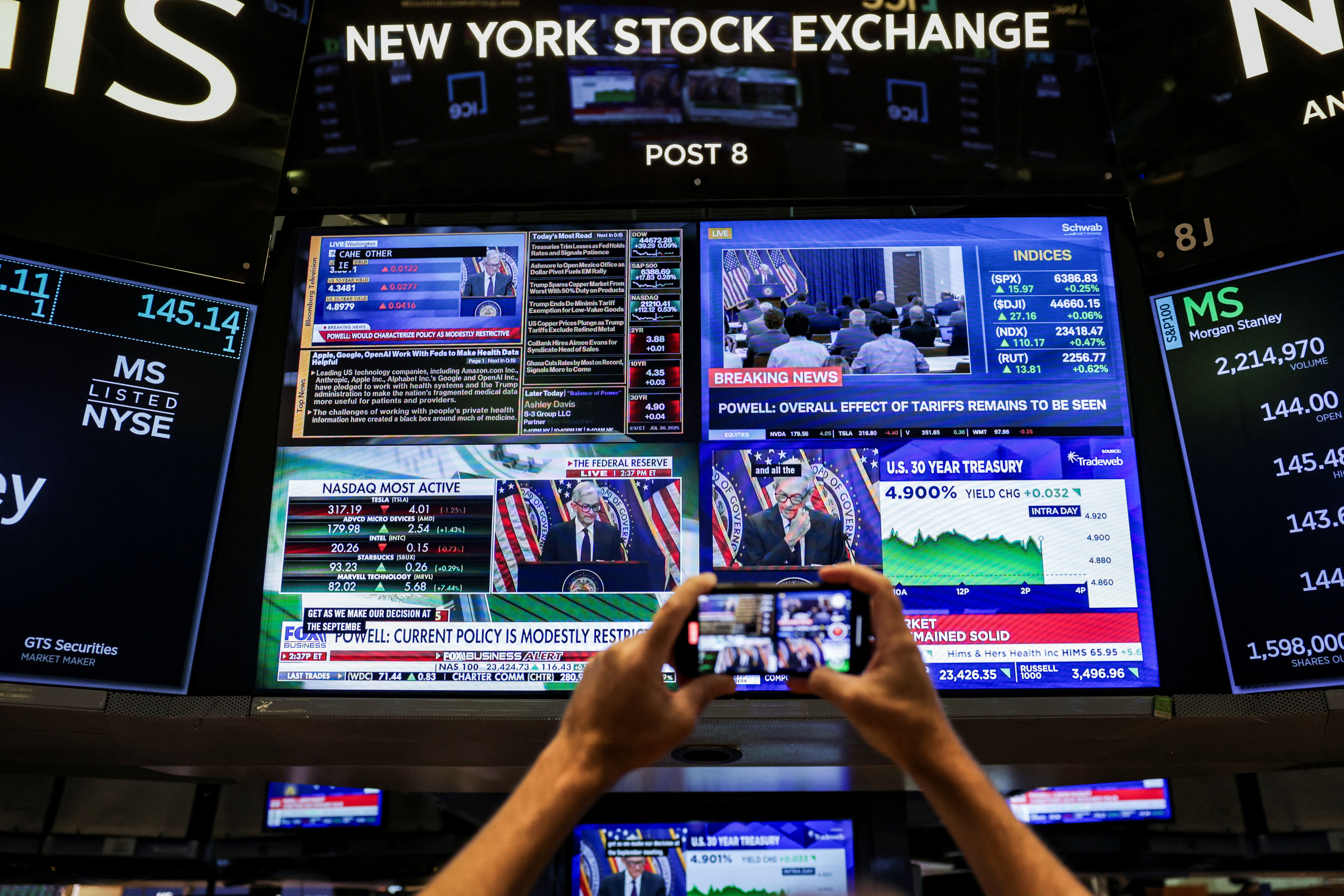 Operadores de Bolsa en la NYSE