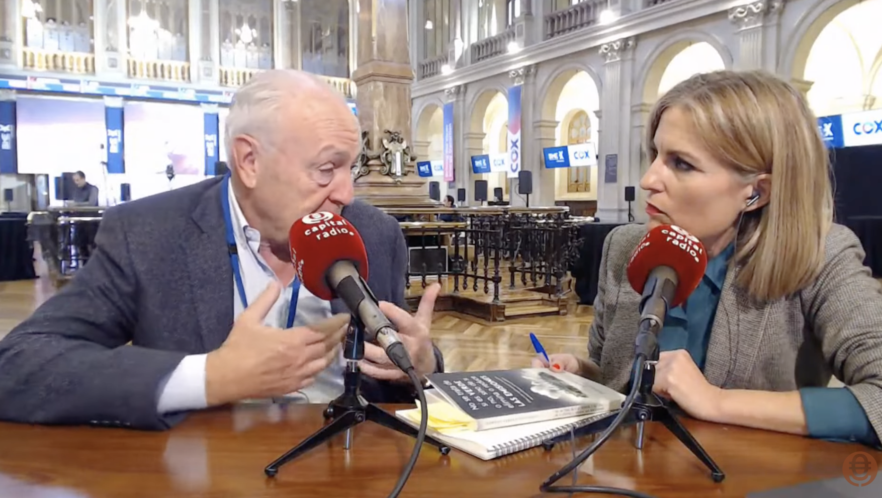 Nemesio Fernández Cuesta durante la entrevista