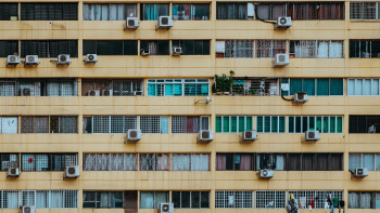 Consumo energético hogar fachada aire acondicionado