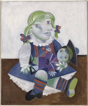 ©Succession Picasso 2018 Maya à la poupée  1938. Huile sur toile. 73,5 x 60 cm. Musée National Picasso Paris.