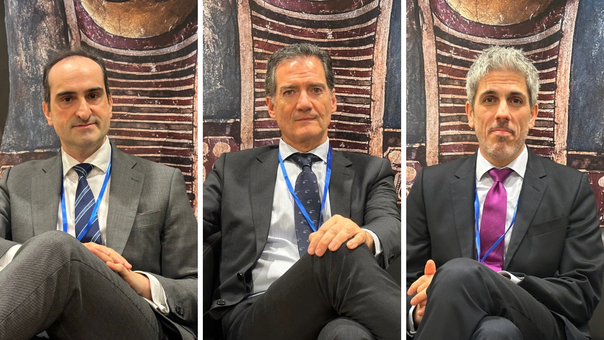 Juan Antonio T&eacute;bar (CDTI), Gustavo Alonso (ETSIAE UPM) y Juli&aacute;n Conthe (Mineco)