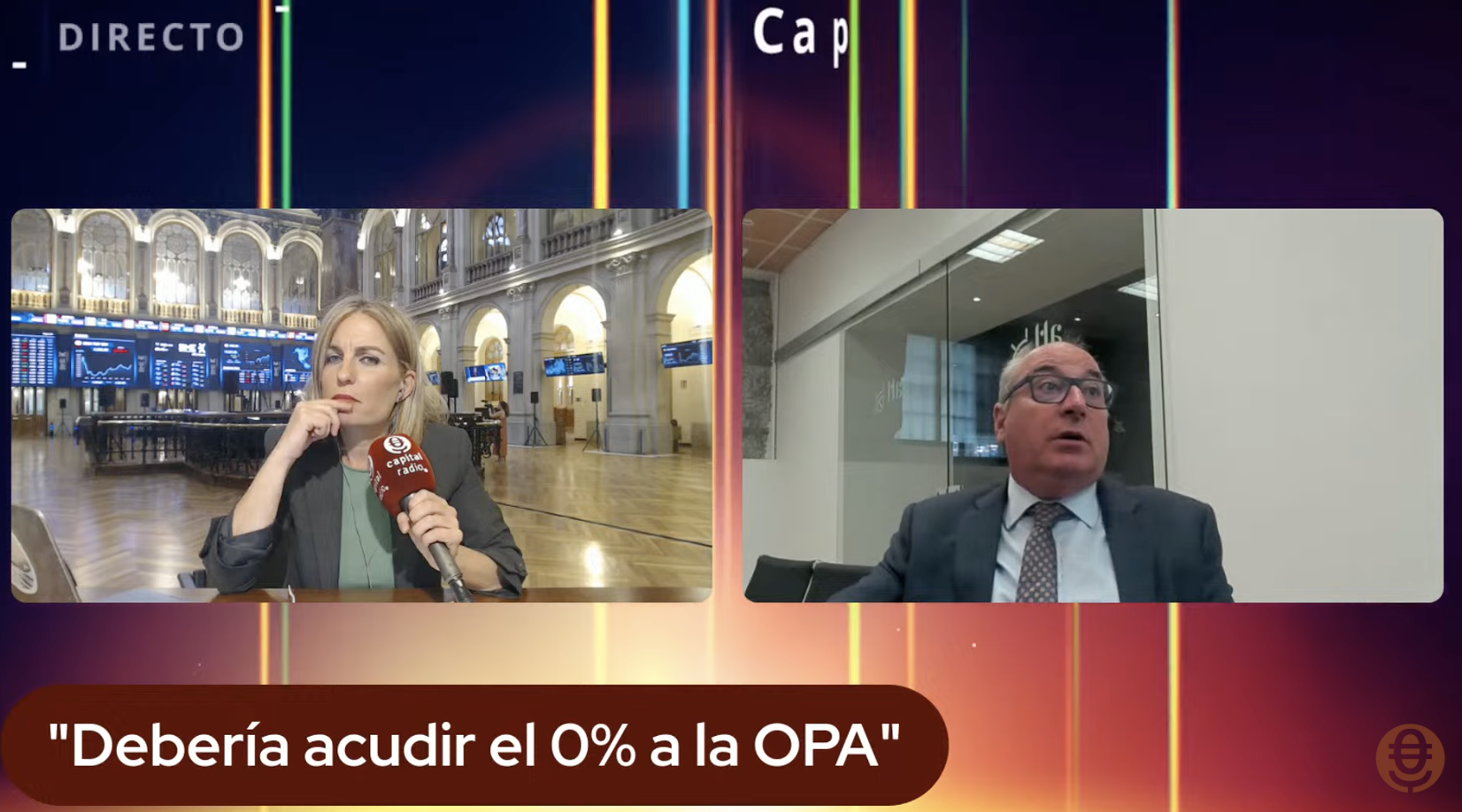 Ignacio Cantos (ATL Capital) durante el consultorio de Bolsa