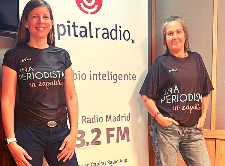 Camisetas Una Periodista en Zapatillas Capital Radio Camisetas Una Periodista en Zapatillas Capital Radio