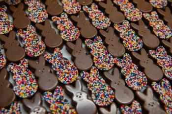 2024 03 26T205346Z_1721577578_MT1USATODAY22872928_RTRMADP_3_EMPLOYEES AT NANDY S CANDY ARE BUSY MAKING CHOCOLATE BUNNIES