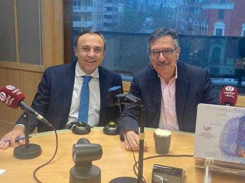 Javier Alonso, CEO de Welcome AM; y Luis Vicente Muñoz, CEO de Capital Radio. Javier Alonso, CEO de Welcome AM; y Luis Vicente Muñoz, CEO de Capital Radio.