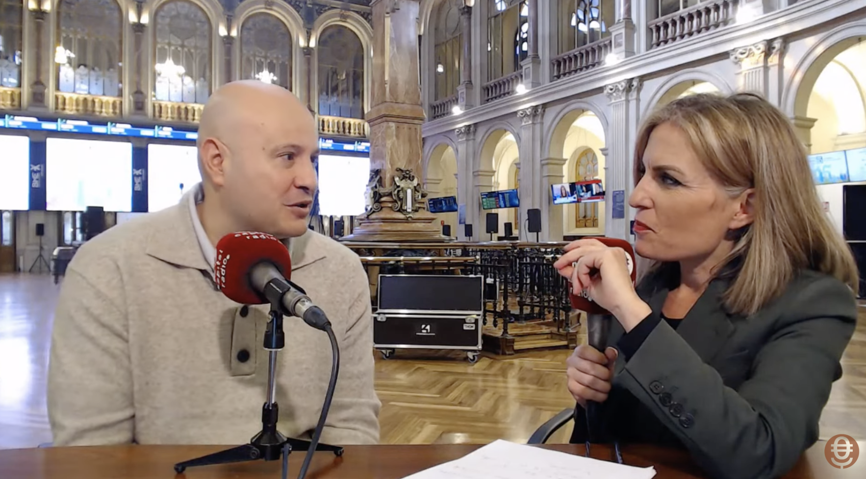 Javier Colón (Darwinex) durantre la entrevista con Laura Blanco Javier Colón (Darwinex) durantre la entrevista con Laura Blanco