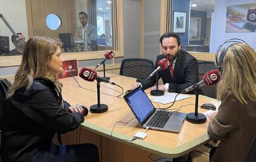 Ángel Niño y Gisela Ortiz durante la entrevista Ángel Niño y Gisela Ortiz durante la entrevista