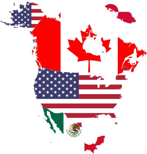 América del Norte mapa