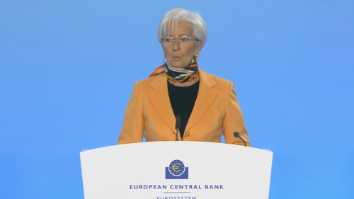 Christine Lagarde, presidenta del BCE, en la rueda de prensa del 6 de marzo de 2025 Christine Lagarde, presidenta del BCE, en la rueda de prensa del 6 de marzo de 2025