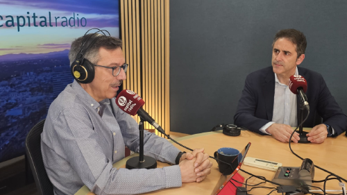 Luis Vicente Muñoz, CEO de Capital Radio; y José Antonio Galdón Ruiz, presidente del COGITI. Luis Vicente Muñoz, CEO de Capital Radio; y José Antonio Galdón Ruiz, presidente del COGITI.