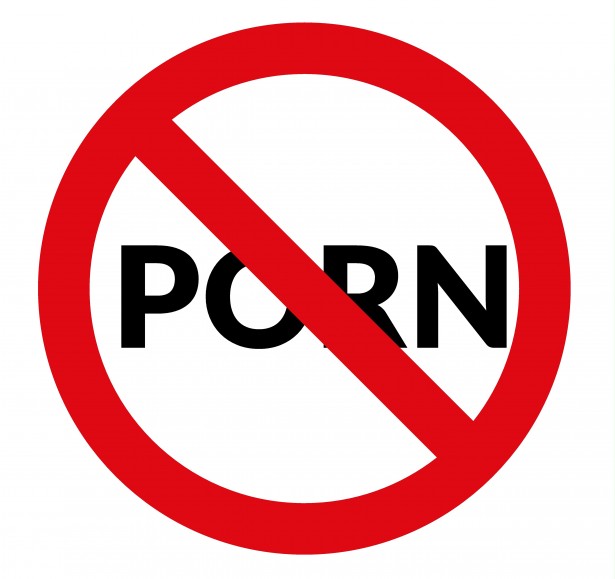 no porn warning sign